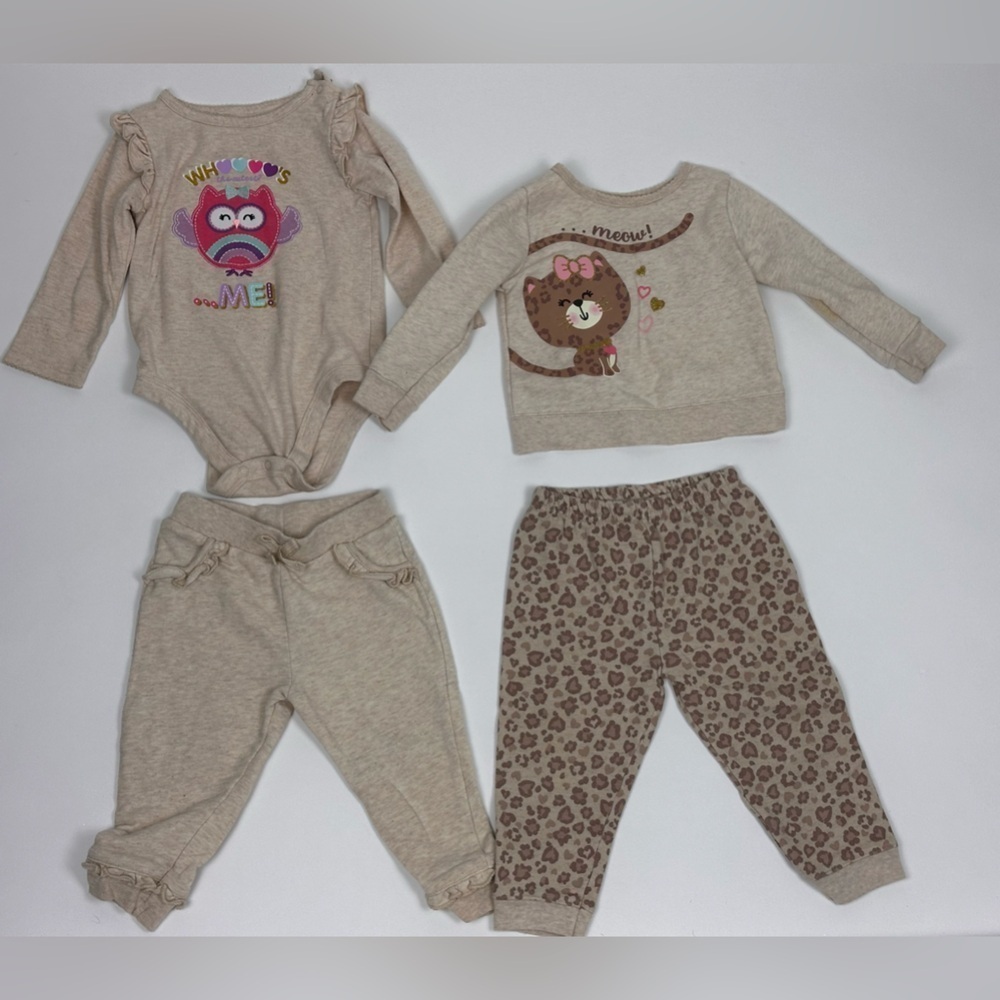 Toddler Girls Two Piece Outfits Lot of 2